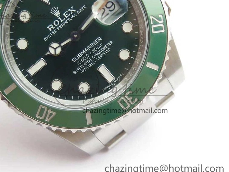 MiroTime 0210 Submariner 116610 LV Green Ceramic ZZF 904L 1:1 Best Edition on SS Bracelet VR3135 V FreshLook 2869